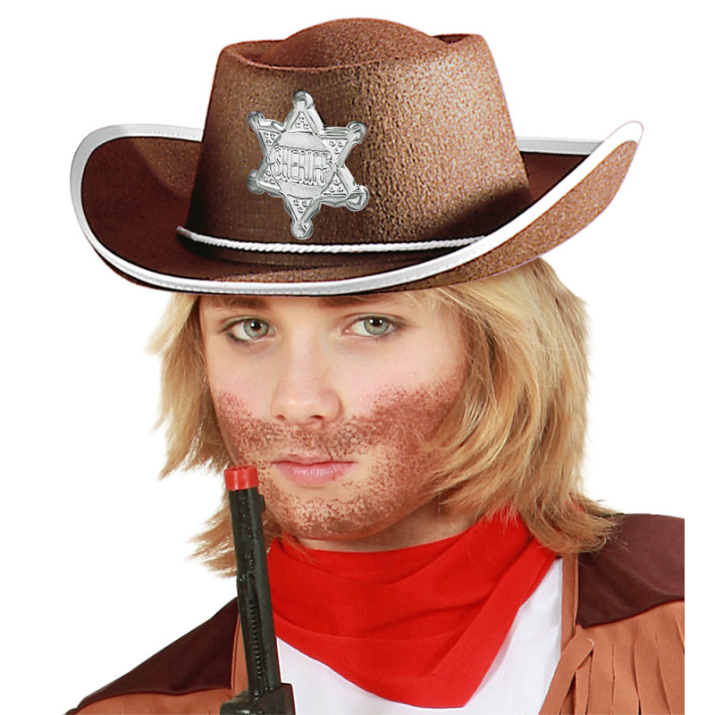 Dress Up America Cowboy Sheriff Hut - Brown Cowboy Hut für Kinder - Western  Style Hut für Kinder : : Spielzeug